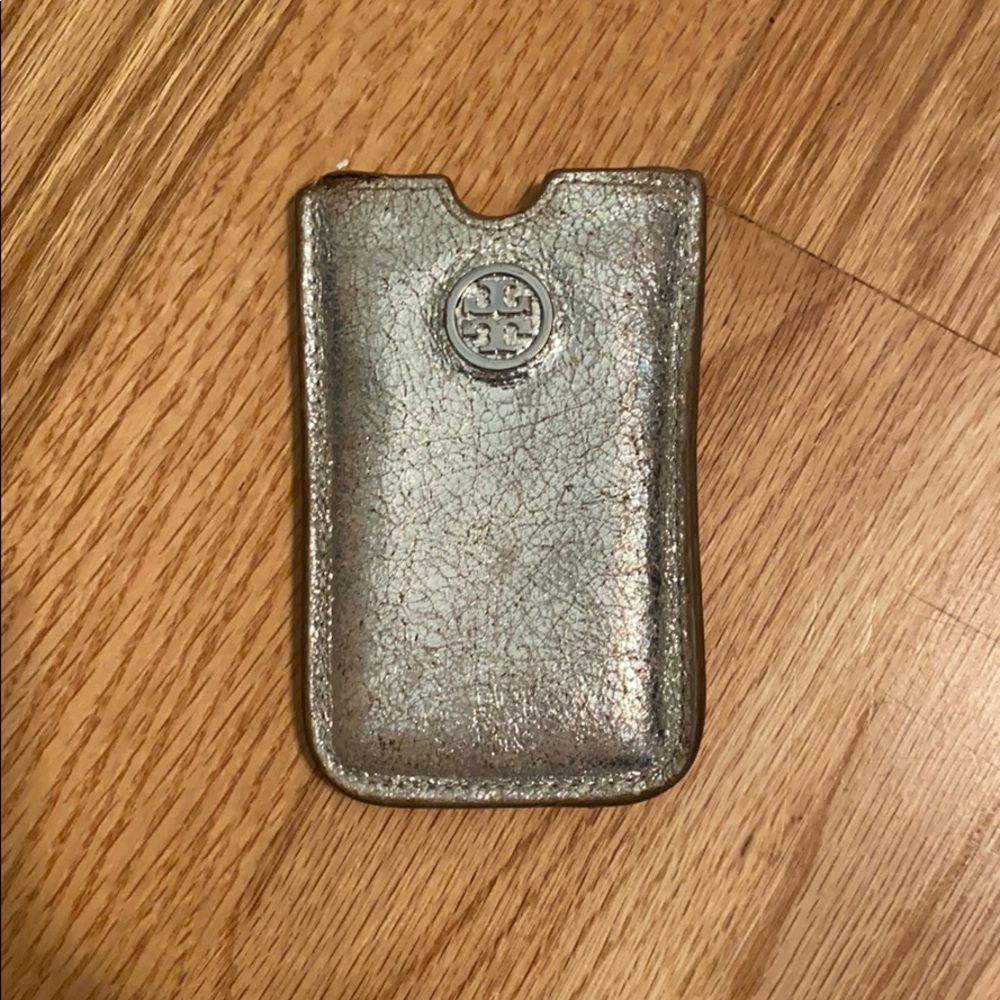 Tory Burch Silver card holder